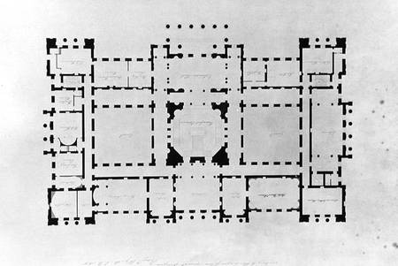 Plan of the principal floor de Benjamin Dean Wyatt
