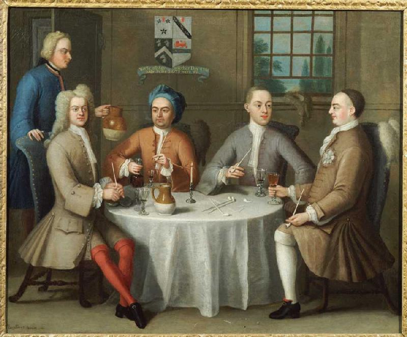 Retrato de los caballeros Thomas Sebright y John Ferrers  de Benjamin Ferrers