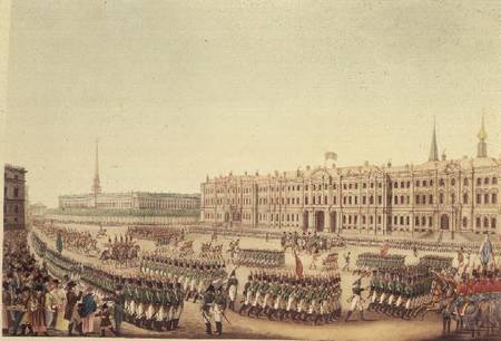 View of the Parade and Imperial Palace of St.Petersburg de Benjamin Patersen