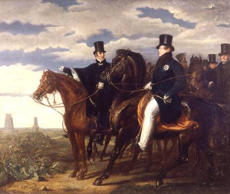 The Duke of Wellington describing the Field of Waterloo to King George IV (1762-1830) de Benjamin Robert Haydon