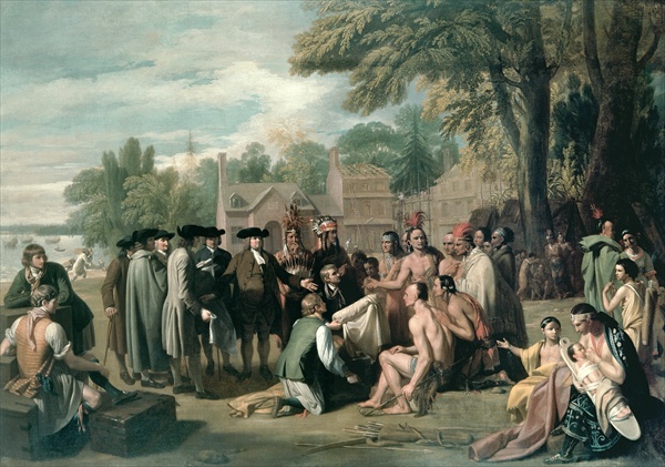 William Penn´s Vertrag mit den Indianern im November 1683 de Benjamin West