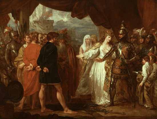 Queen Philippa Interceding for the Lives of the Burghers of Calais de Benjamin West