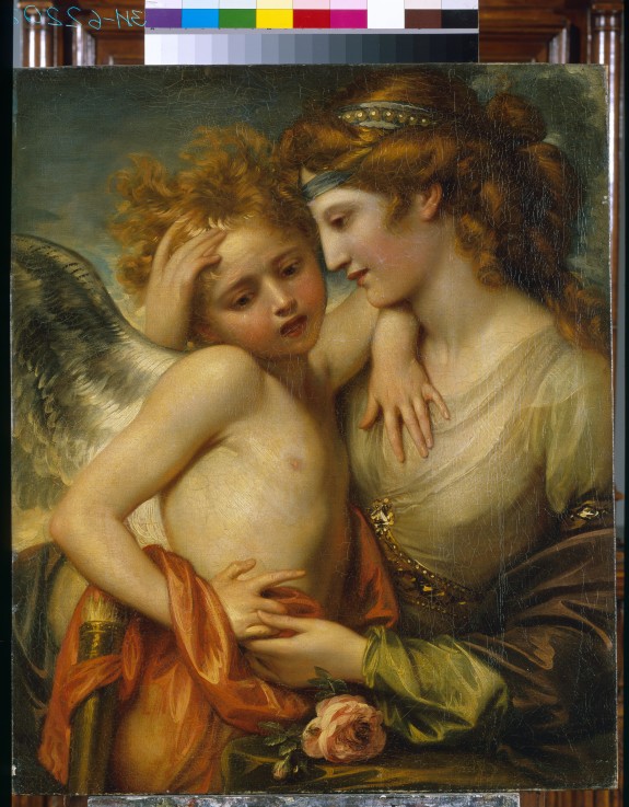Venus Consoling Cupid Stung by a Bee de Benjamin West