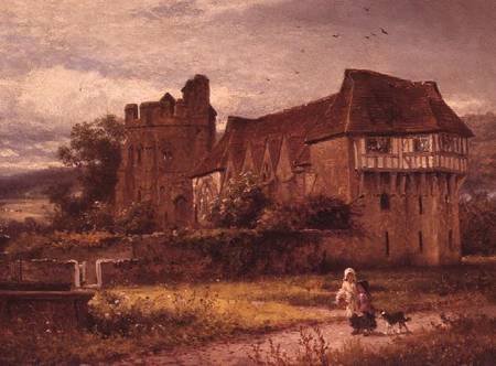 Stokesay Castle, Shropshire de Benjamin Williams Leader