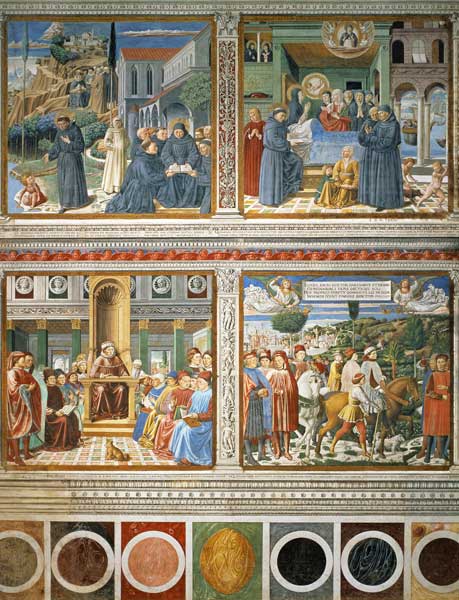 Life of St. Augustine de Benozzo Gozzoli