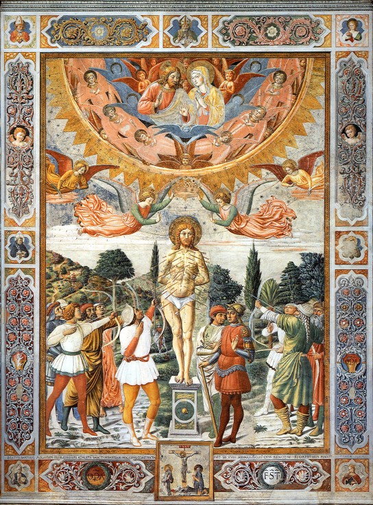 The Martyrdom of Saint Sebastian de Benozzo Gozzoli