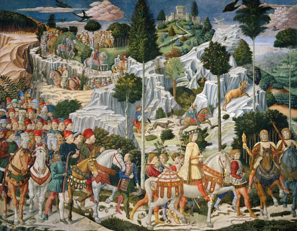 La procesión del Rey Balthazar  de Benozzo Gozzoli