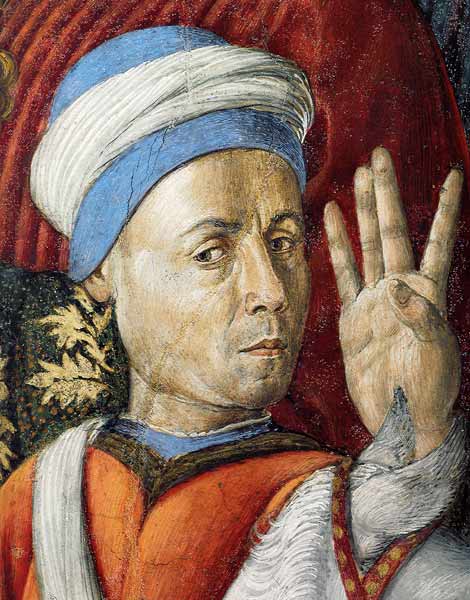 Self Portrait (Detail of the Fresco from the Magi Chapel of the Palazzo Medici Riccardi) de Benozzo Gozzoli