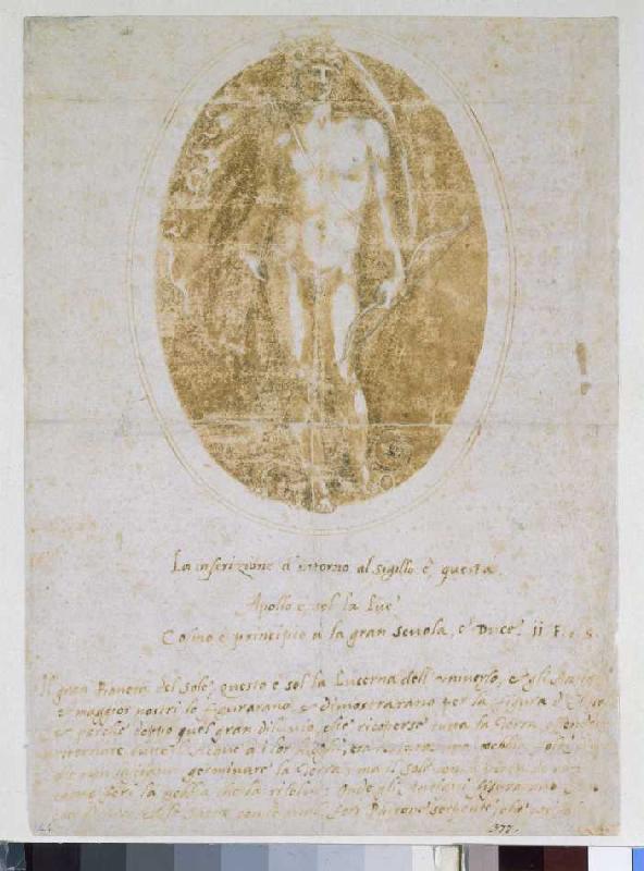 Apollo with the python in the oval de Benvenuto Cellini