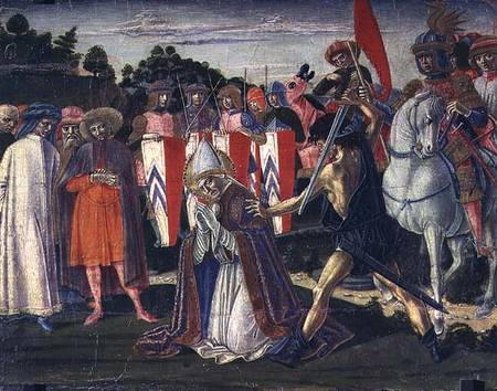 The martyrdom of St. Fabian (panel) de Benvenuto  di Giovanni