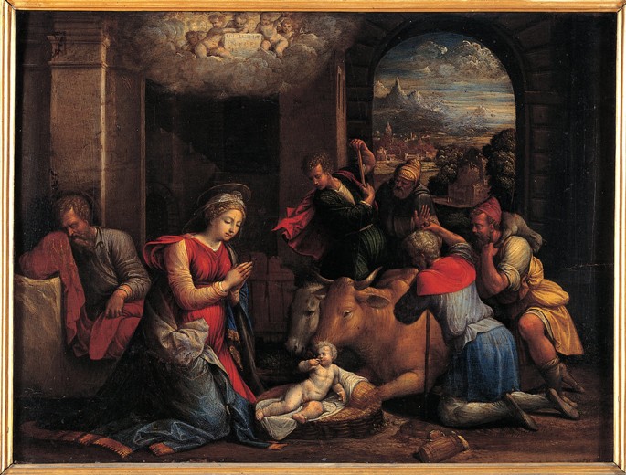 The Adoration of the Shepherds de Benvenuto Tisi da Garofalo