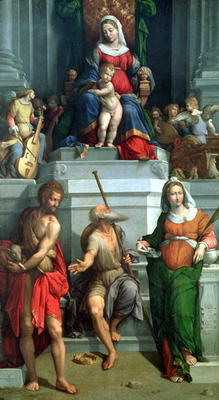 Madonna and Child with saints de Benvenuto Tisi da Garofalo