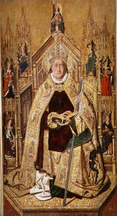 St. Dominic enthroned as Abbot of Silos de Bermejo
