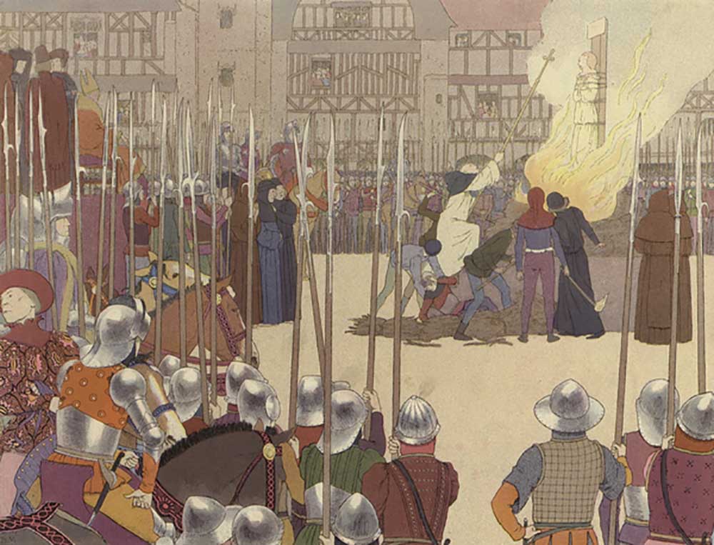 The burning of Joan of Arc de Bernard Boutet de Monvel