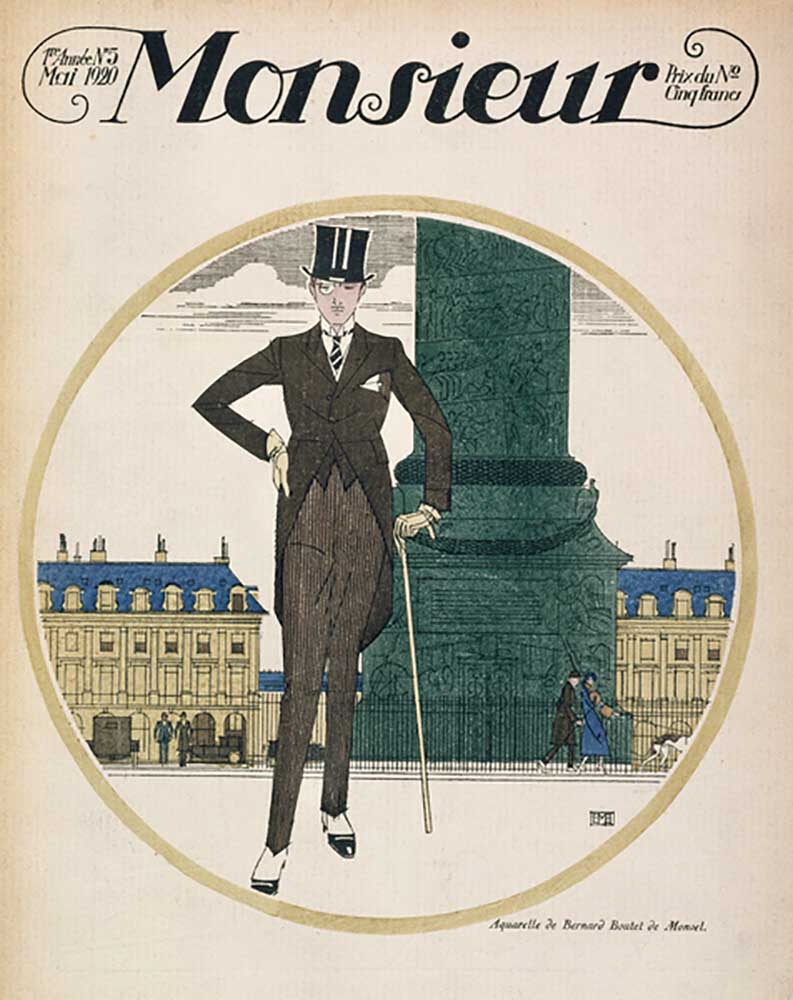 Cover of Monsieur magazine, May 1920 de Bernard Boutet de Monvel