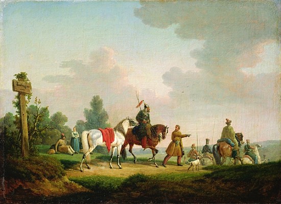 The Partisans in 1812 de Bernard Edouard Swebach