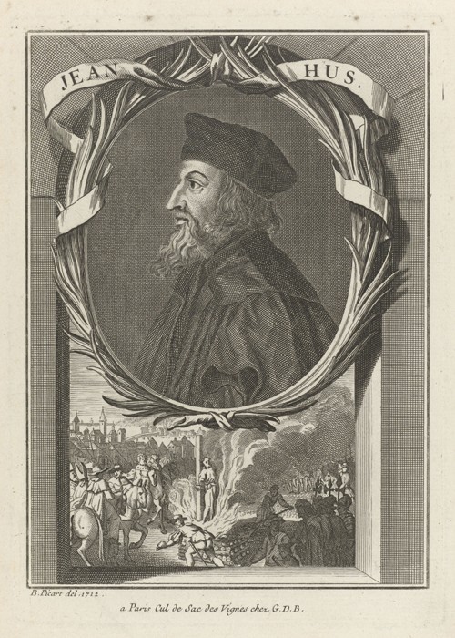 Portrait of John Hus de Bernard Picart