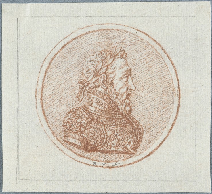 Portrait of King Henry II of France de Bernard Picart