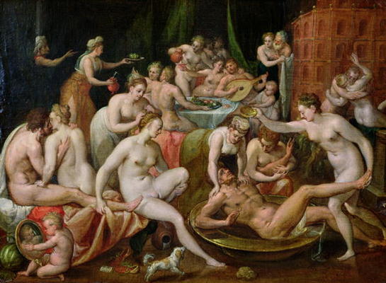 The Feast of the Gods (oil on canvas) de Bernard Ryckere