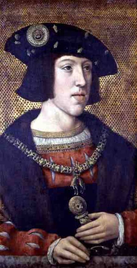 Portrait of Charles V (1500-1558) de Bernard van Orley