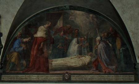 The Death of St. Antoninus, lunette de Bernardino Barbatelli Poccetti