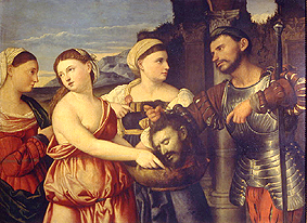 Salomé mit dem Haupt des Täufers. de Bernardino Licinio