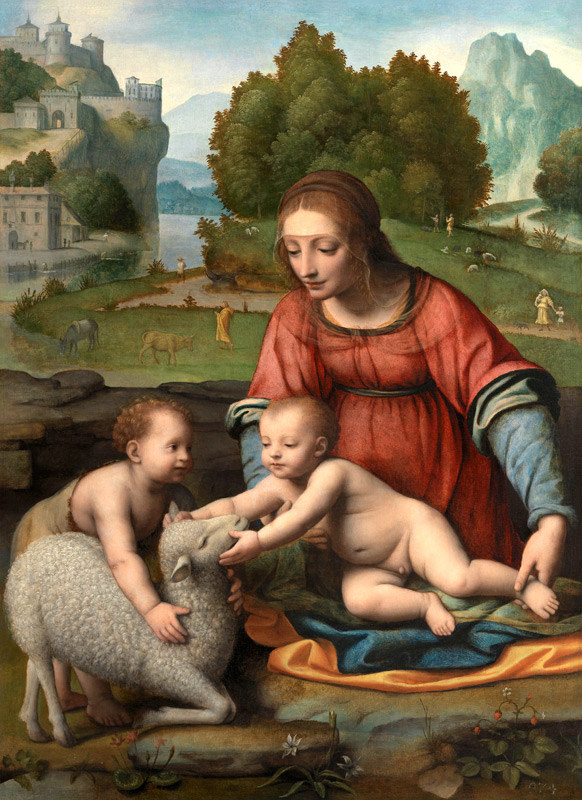 The Virgin and Child with the Infant Saint John de Bernardino Luini
