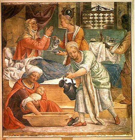 The Birth of the Virgin de Bernardino Luini
