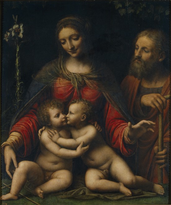 The Holy Family with John the Baptist de Bernardino Luini