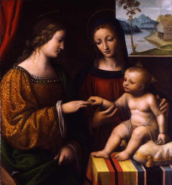 The Mystical Marriage of Saint Catherine de Bernardino Luini