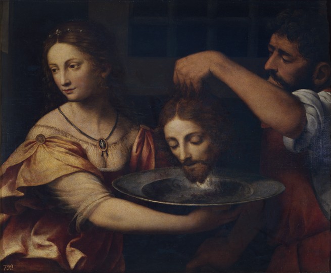 Salome receives the Head of John the Baptist de Bernardino Luini