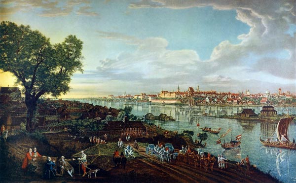 View of Warsaw de Bernardo Bellotto