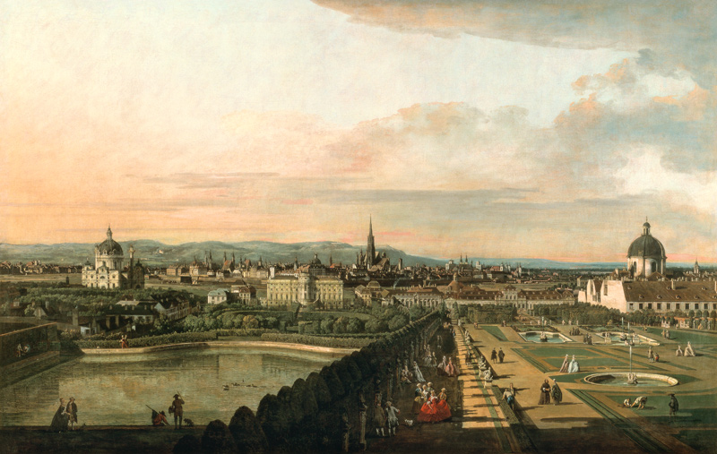 Wien vom Belvedere aus de Bernardo Bellotto