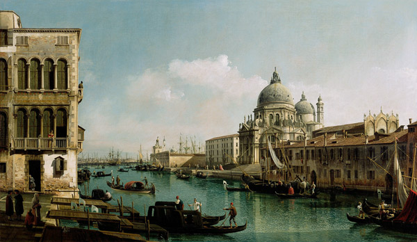 Vista del Grand Canal y de la Punta della Dogana de Bernardo Bellotto