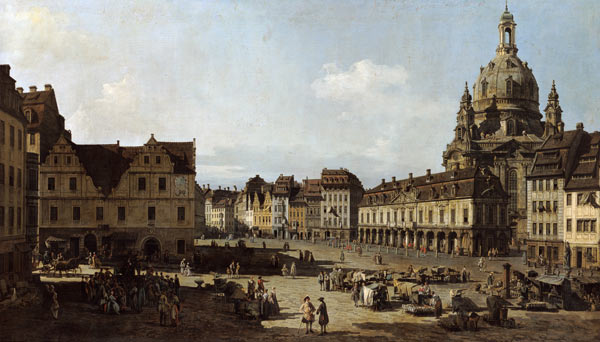 Dresden, Neumarkt / Bellotto de Bernardo Bellotto