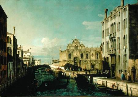 Rio dei Mendicanti and the Scuola di San Marco de Bernardo Bellotto