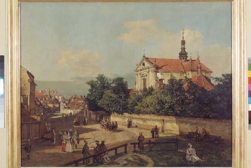 The Senatorenstrasse in Warsaw. de Bernardo Bellotto