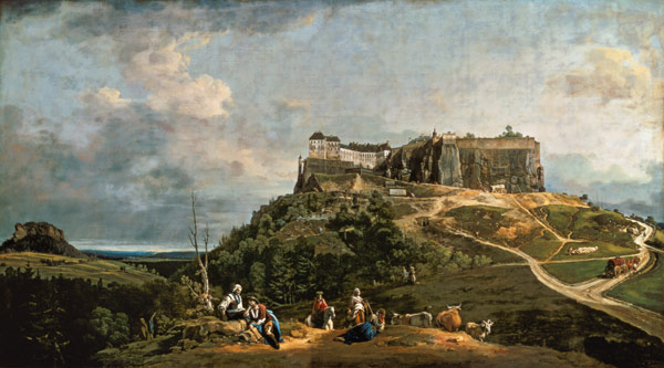 The Fortress of Konigstein de Bernardo Bellotto