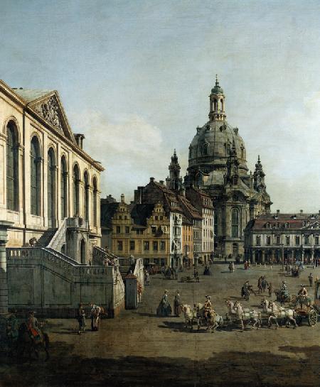 El nuevo mercado de Dresden, visto por Jüdenhofe (detalle)
