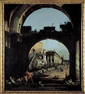 Bellotto / Capriccio with Campidoglio
