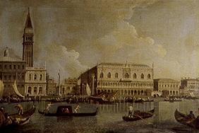 Doge palace and Piazzetta di San Marco of the Cana