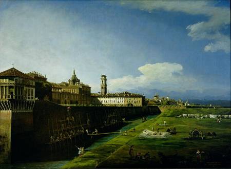 View of Turin from the Gardens of the Palazzo Reale de Bernardo Bellotto