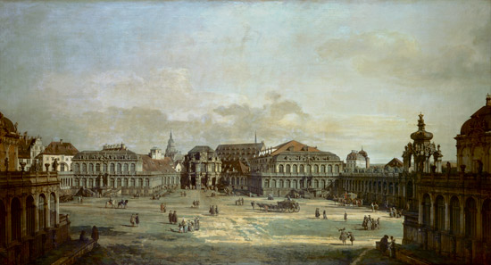 La corte de Dresden de Bernardo Bellotto