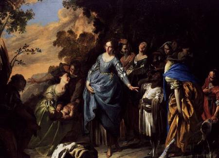 The Finding of Moses de Bernardo Cavallino