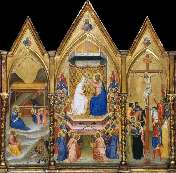 Triptych altarpiece de Bernardo Daddi