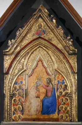 The Coronation of the Virgin (tempera on panel) de Bernardo Daddi