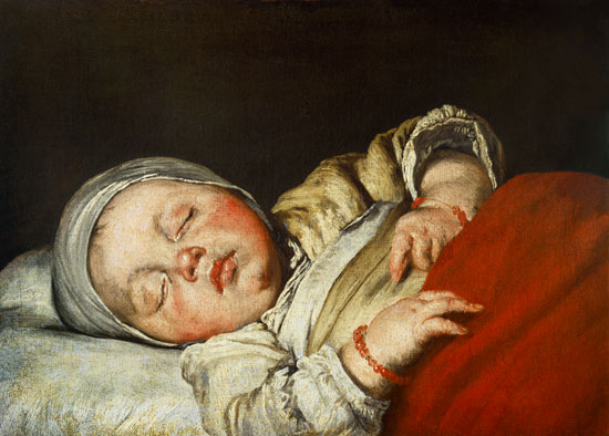 Sleeping child. de Bernardo Il Capuccino Strozzi