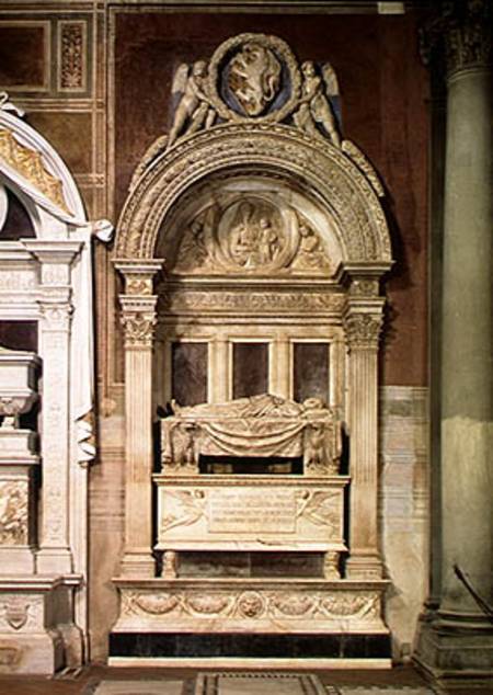 Tomb of Leonardo Bruni (1369-144) de Bernardo Rossellino