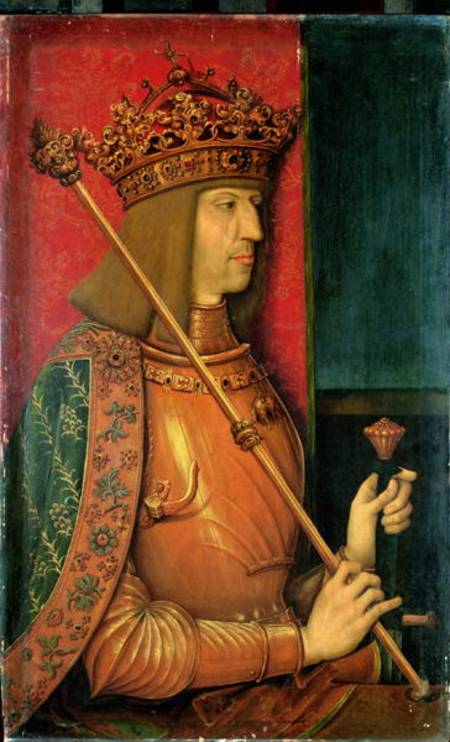 Emperor Maximilian I (1459-1519) (panel) de Bernhard Strigel
