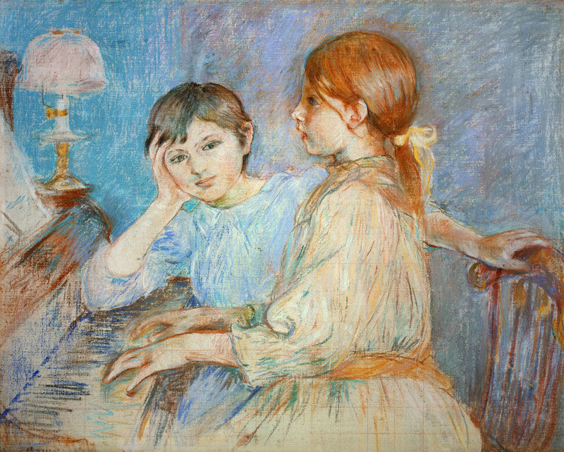 At the piano de Berthe Morisot